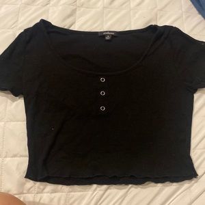Black crop top